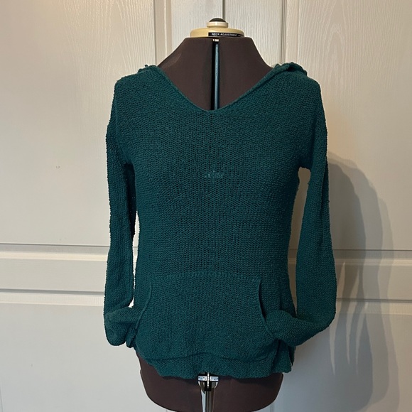 Roxy Sweaters - Roxy Deep Teal V-Neck Sweater